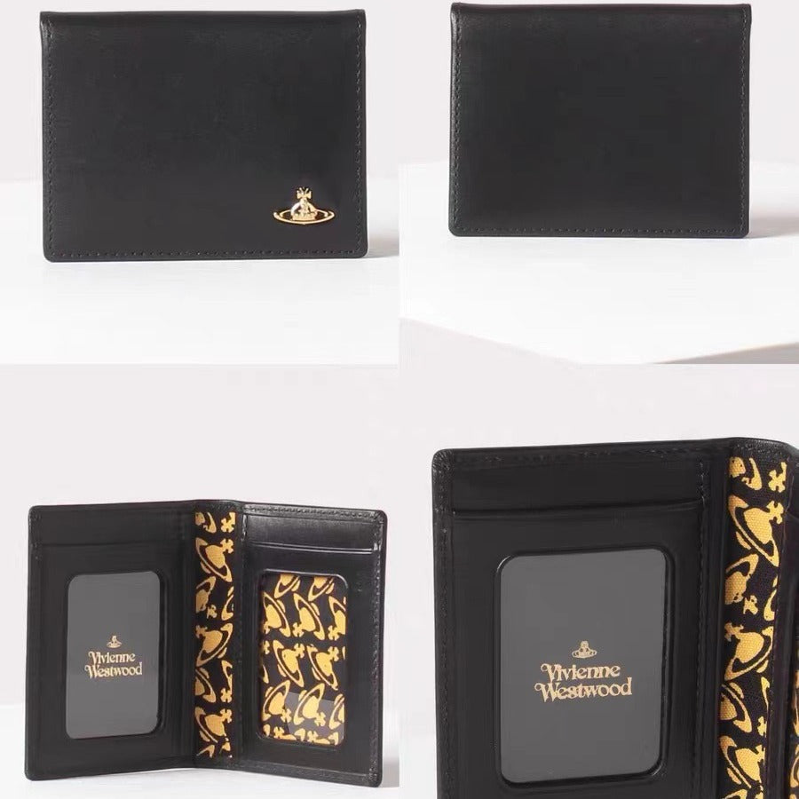Card holder ID holder genuine leather long solid color - MERGE.DAY.1.FREESTYLE