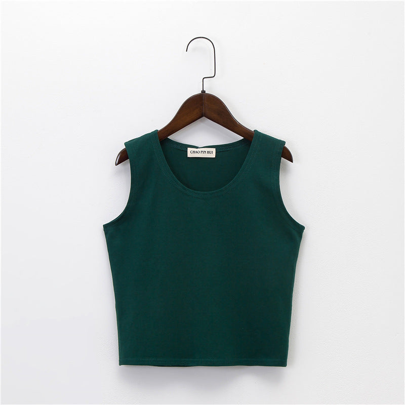 Bottoming sleeveless suspender sports midriff-baring vest - MERGE.DAY.1.FREESTYLE