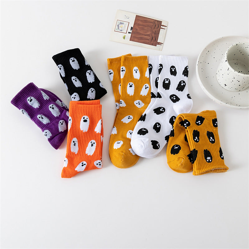 Halloween ghost middle-tube socks - MERGE.DAY.1.FREESTYLE
