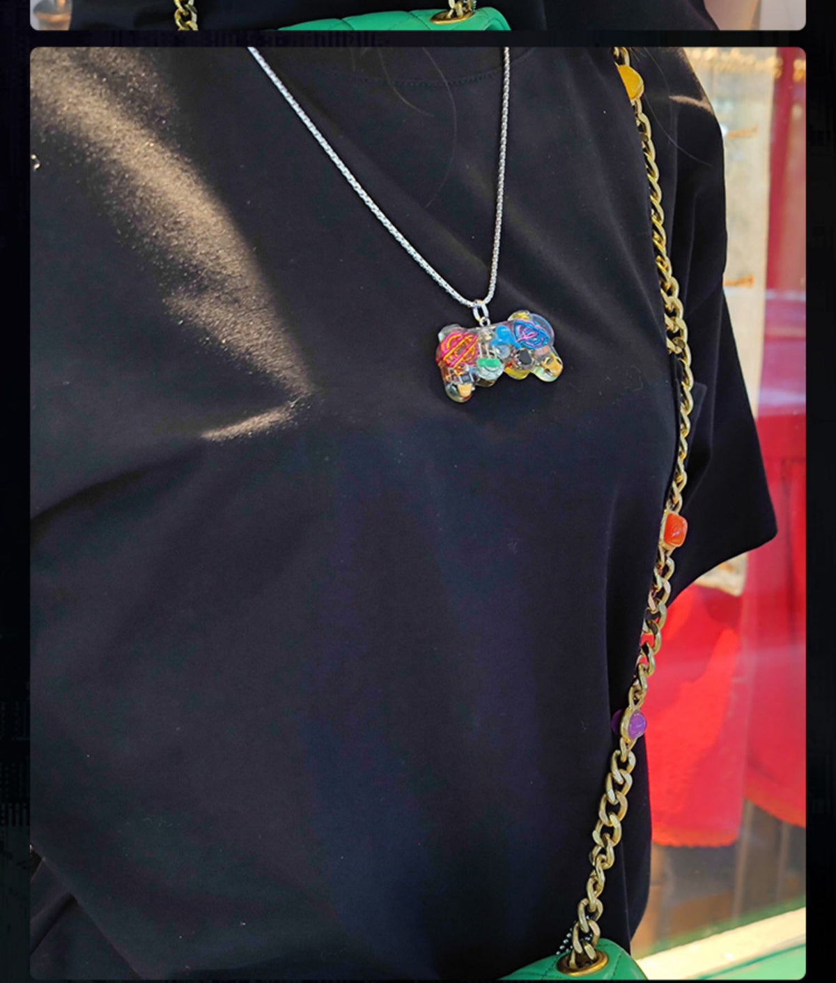 Original Cyberpunk Retro Industrial Wind Necklace Hip Hop Gamepad Pendant - MERGE.DAY.1.FREESTYLE