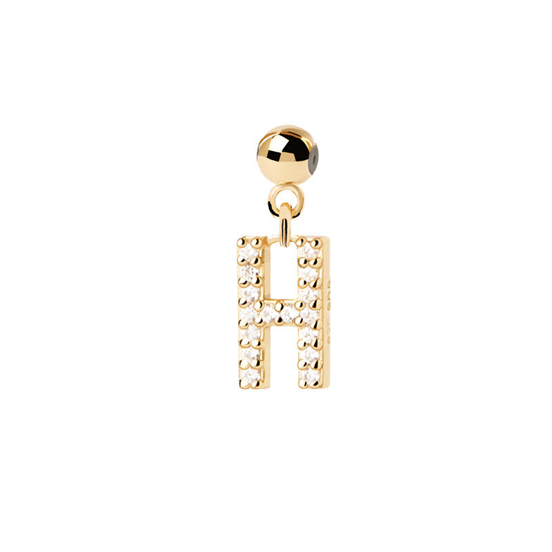 Letter full diamond DIY necklace clavicle chain - MERGE.DAY.1.FREESTYLE