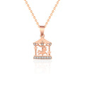 925 silver color gold necklace micro-set zircon accessories female carousel clavicle chain - MERGE.DAY.1.FREESTYLE