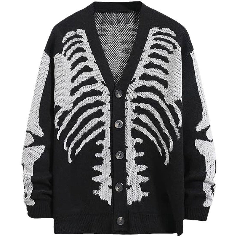 Halloween knitted cardigan sweater - MERGE.DAY.1.FREESTYLE