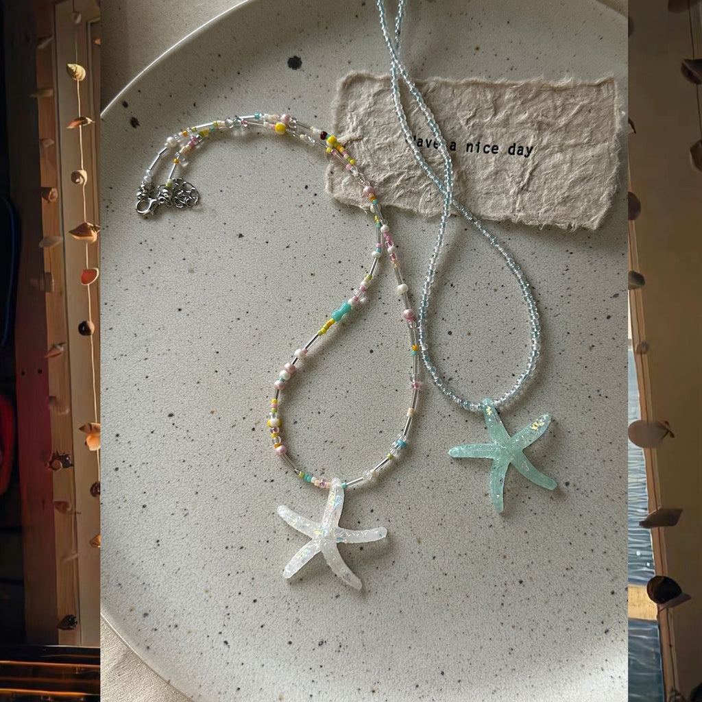 starfish necklace fresh dopamine color necklace - MERGE.DAY.1.FREESTYLE