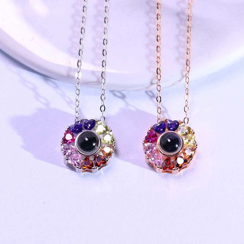 Colorful projection necklace girlfriend gift - MERGE.DAY.1.FREESTYLE