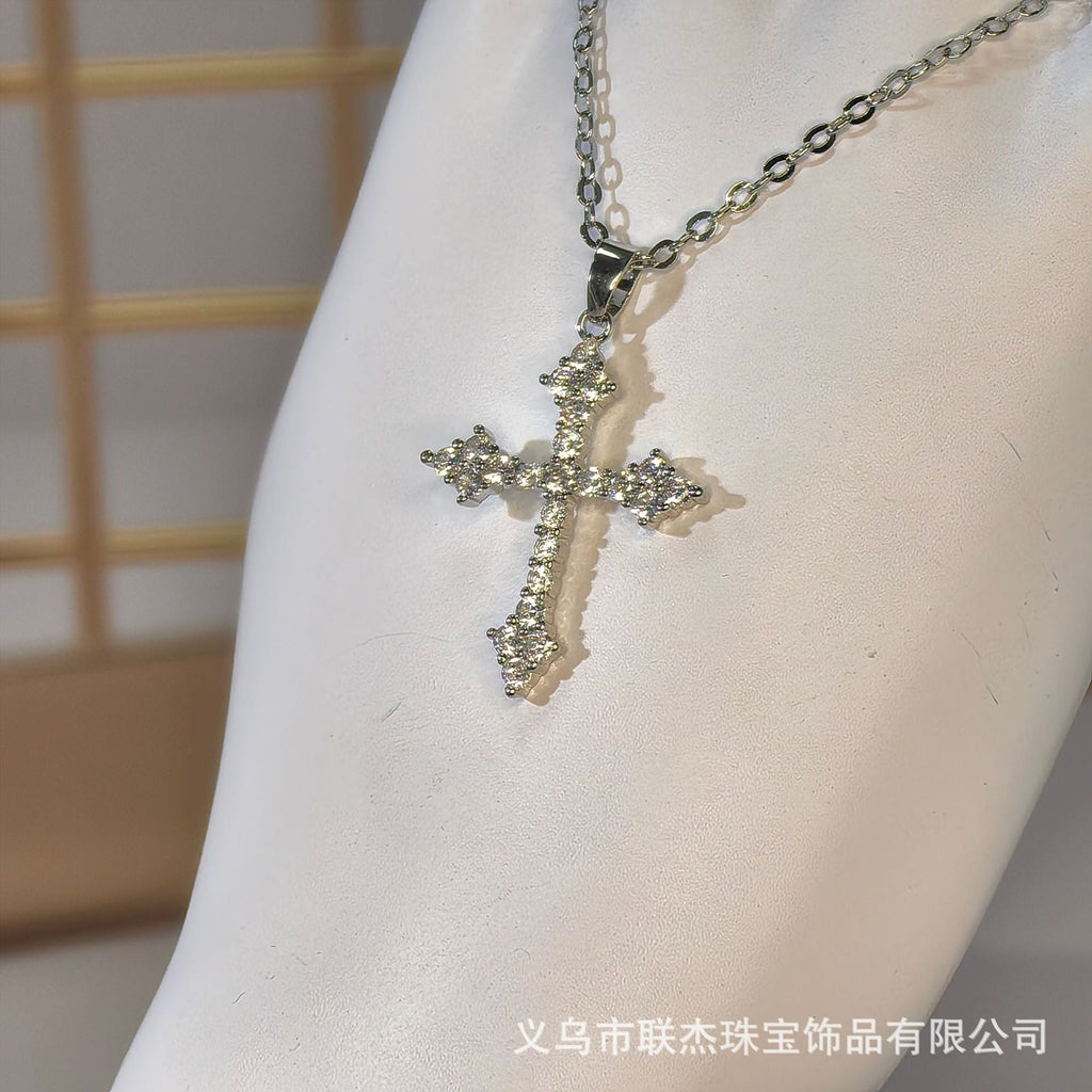 Diamond Cross Hip-Hop Necklace - MERGE.DAY.1.FREESTYLE