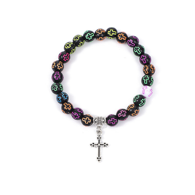Couple colorful rosary bracelets - MERGE.DAY.1.FREESTYLE