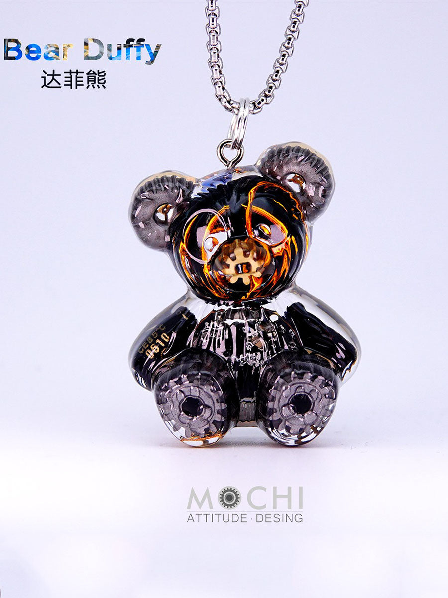 Creative Cyberpunk Duffy Bear Couple Necklace Sweatshirt Pendant - MERGE.DAY.1.FREESTYLE