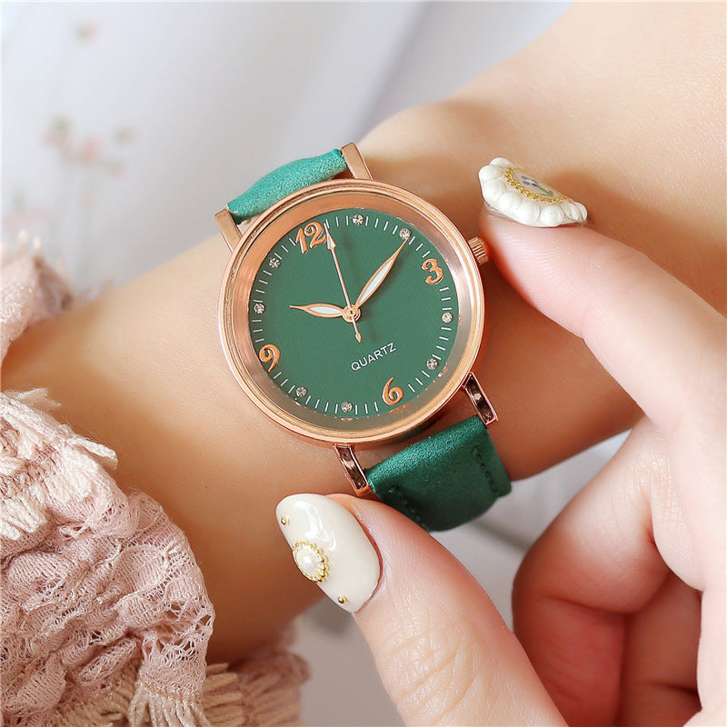 Luminous Watches for Women with Leather Straps and Casual Wear - MERGE.DAY.1.FREESTYLE
