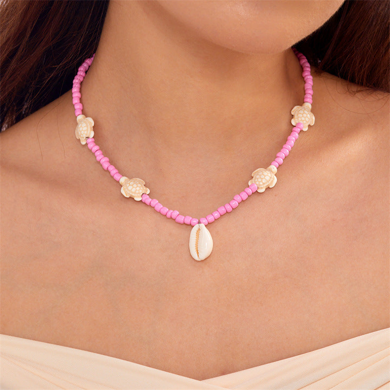 starfish necklace pearl multi-layer stacking necklace - MERGE.DAY.1.FREESTYLE