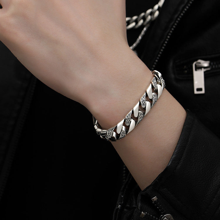 Tang grass pattern punk bare bracelet - MERGE.DAY.1.FREESTYLE