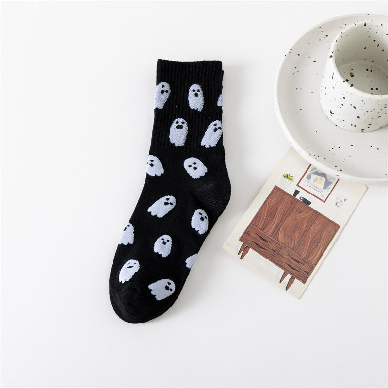 Halloween ghost middle-tube socks - MERGE.DAY.1.FREESTYLE