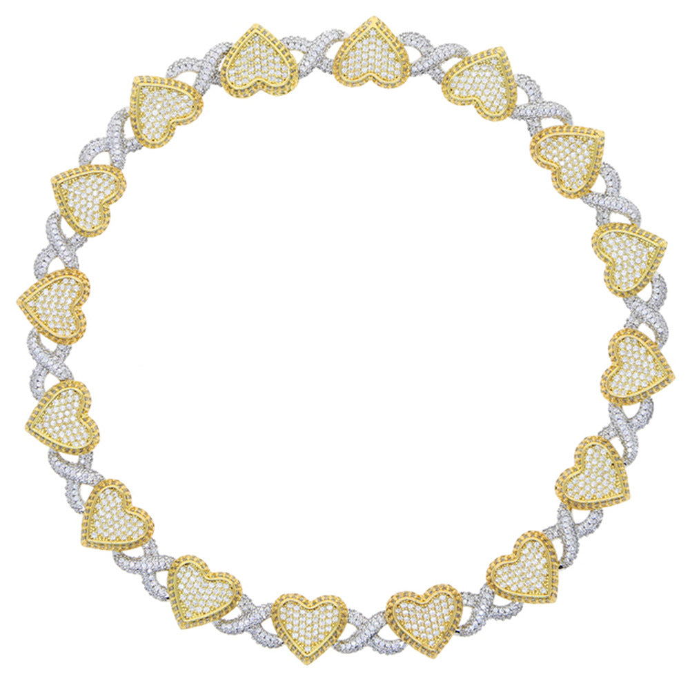 Zircon Infinity Heart Necklace - MERGE.DAY.1.FREESTYLE
