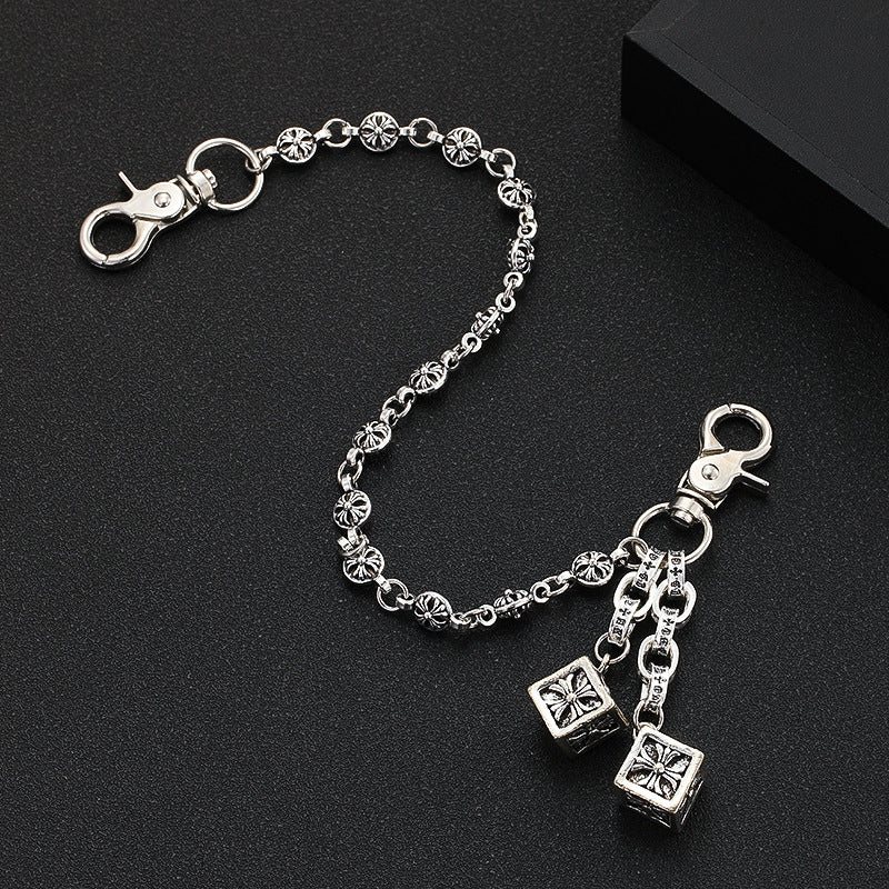 Retro cross flower ball bag chain - MERGE.DAY.1.FREESTYLE
