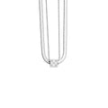 Silver Dice Double Chain Necklace - MERGE.DAY.1.FREESTYLE