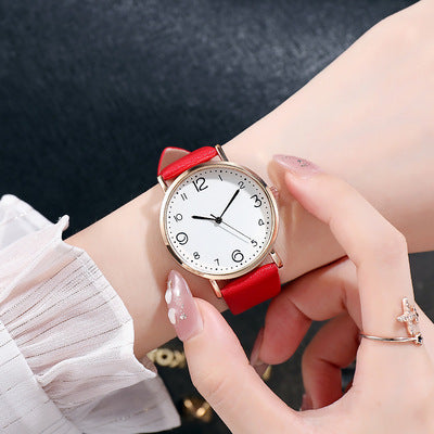 Korean-style, stylish, simple leather strap watches. - MERGE.DAY.1.FREESTYLE