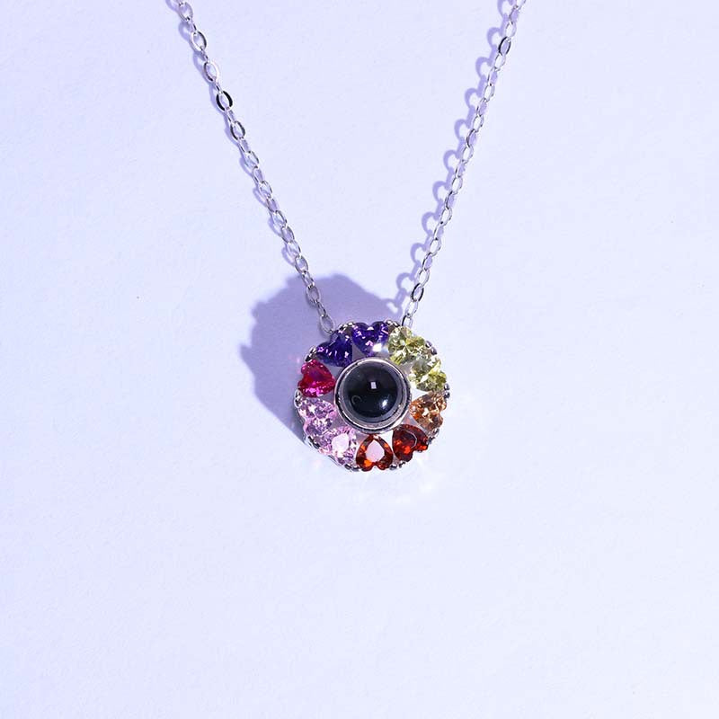 Colorful projection necklace girlfriend gift - MERGE.DAY.1.FREESTYLE