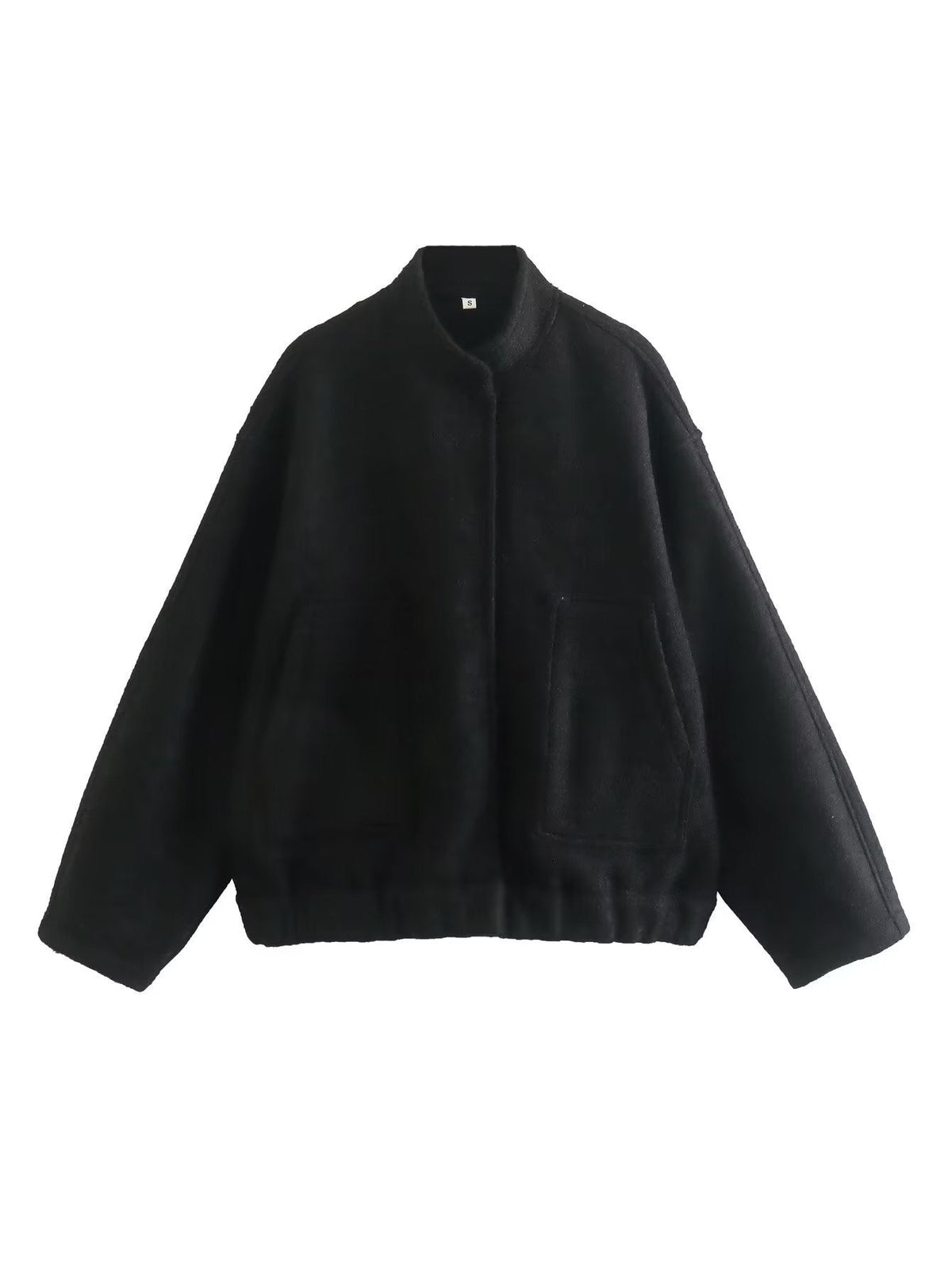 Stand-up collar plain coat - MERGE.DAY.1.FREESTYLE