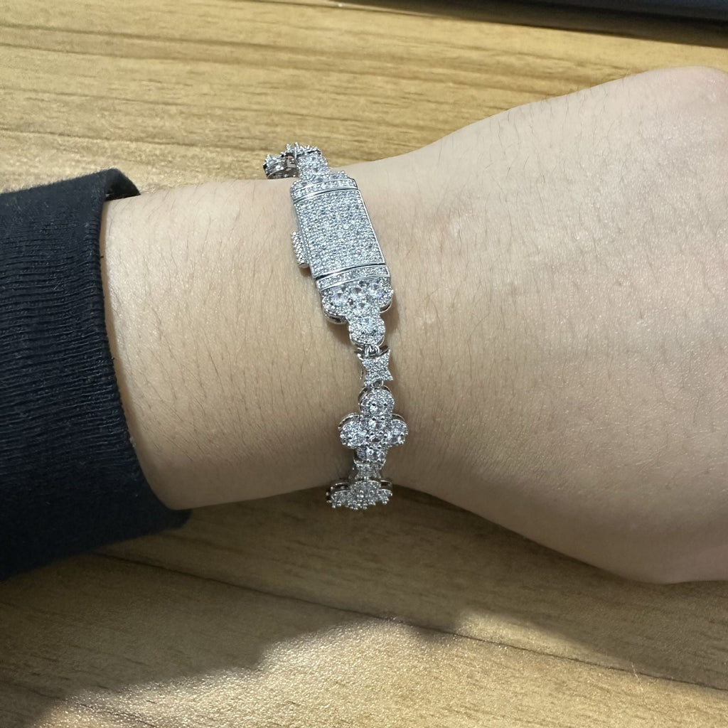 10mm cross flower star bracelet with micro-inlaid zircon - MERGE.DAY.1.FREESTYLE