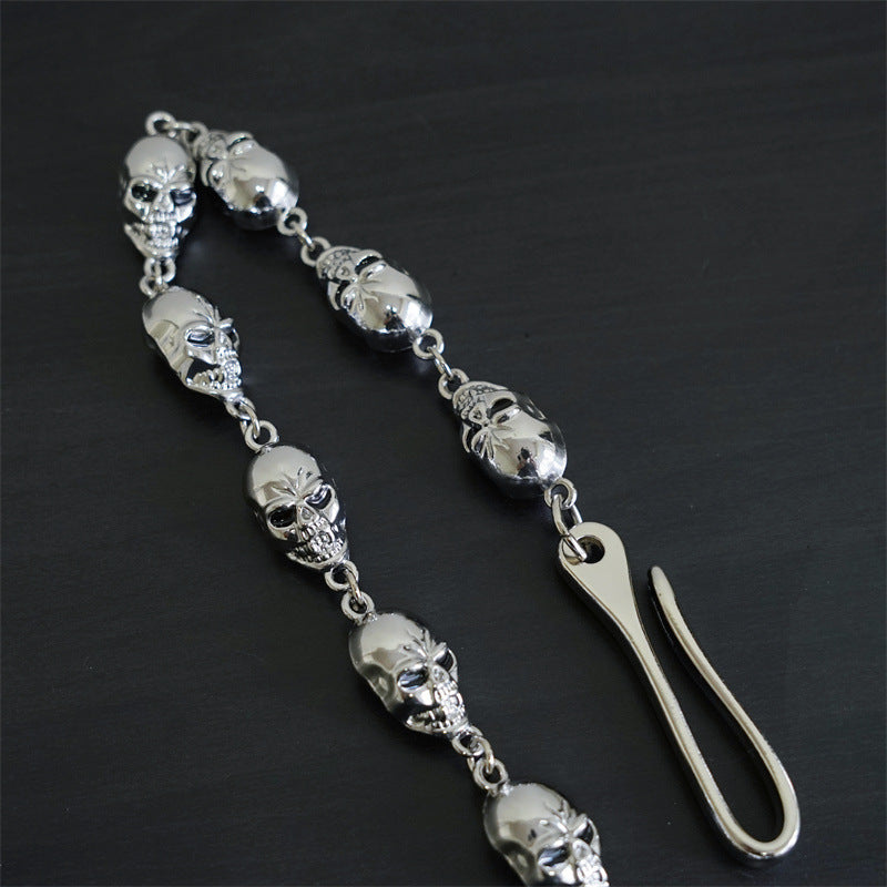 Punk metal big ghost head hip-hop pants chain - MERGE.DAY.1.FREESTYLE