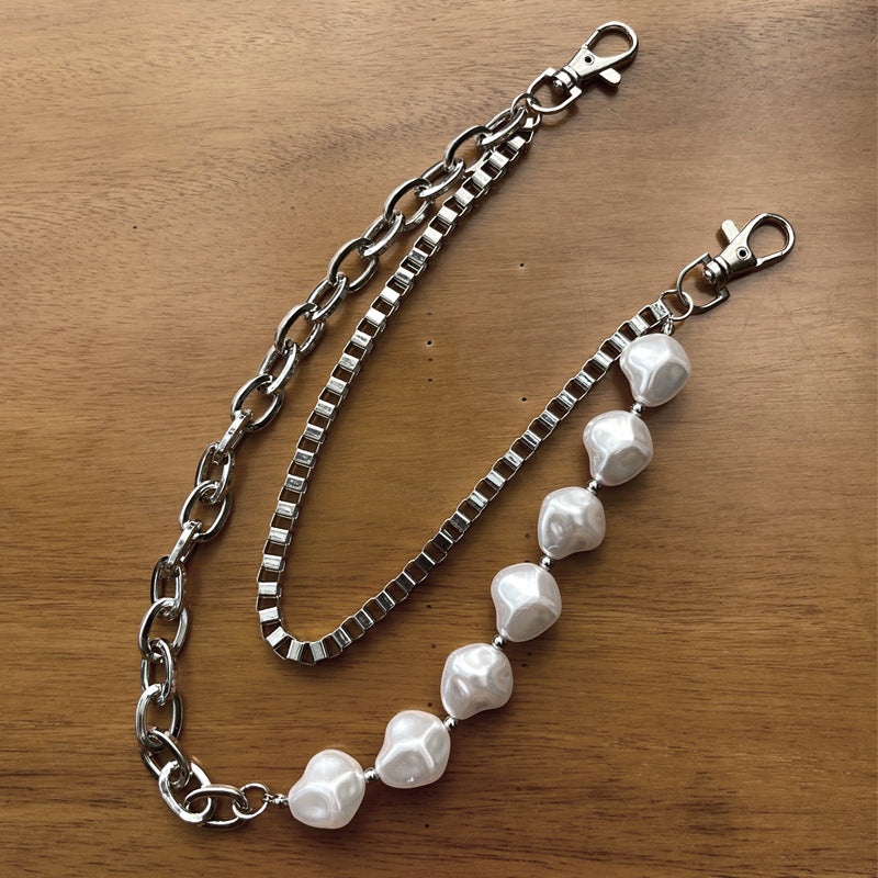 Irregular pearl double chain - MERGE.DAY.1.FREESTYLE