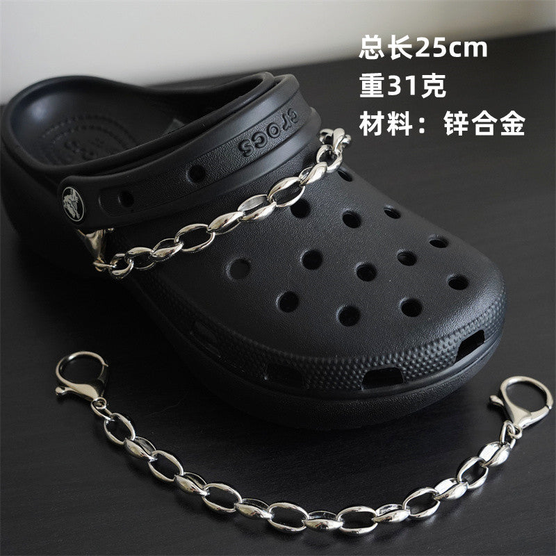 Hole shoe chain cool punk dark multi-layer shoe buckle rivet pearl shoe chain - MERGE.DAY.1.FREESTYLE