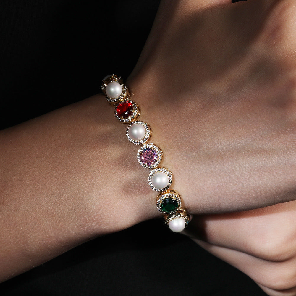 Creative multicolored pearl necklace - MERGE.DAY.1.FREESTYLE