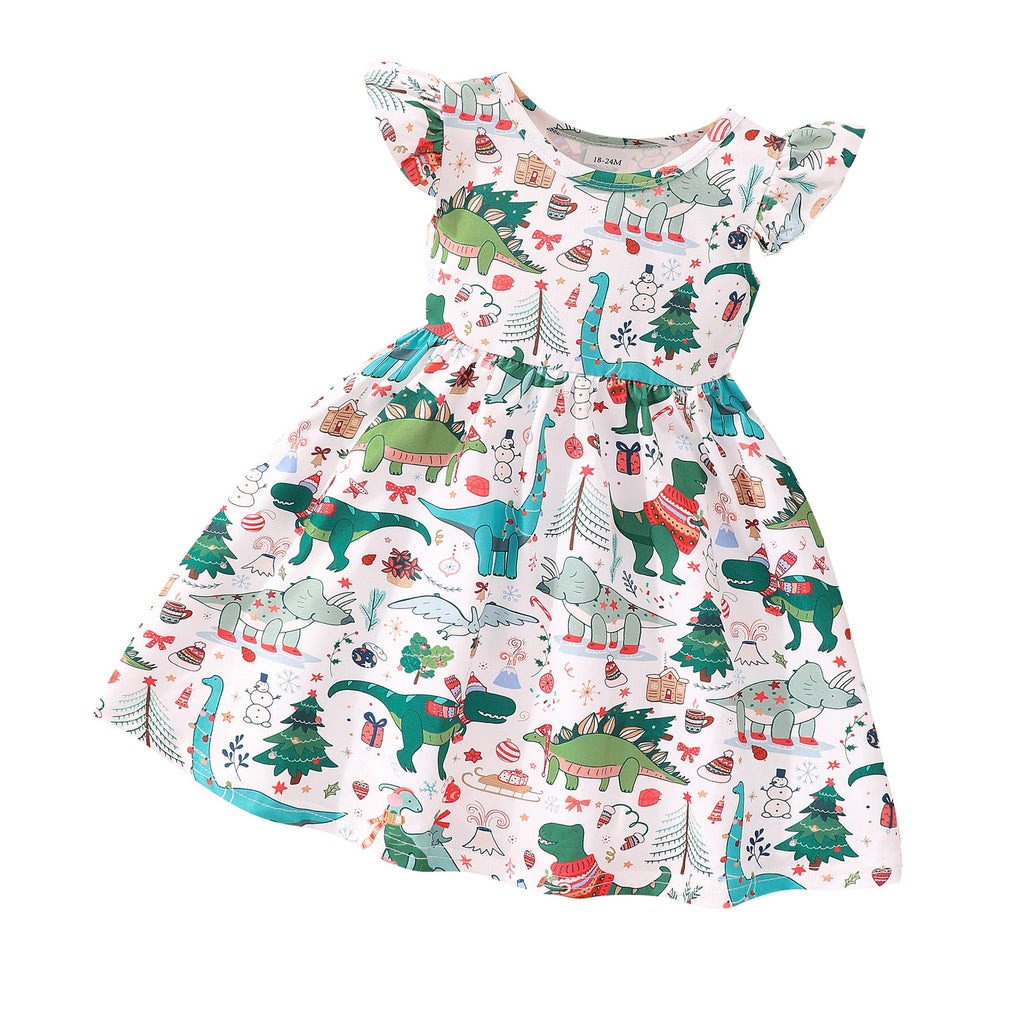 Halloween Christmas children's clothing print dresses - MERGE.DAY.1.FREESTYLE