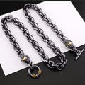 Black retro skull punk necklace - MERGE.DAY.1.FREESTYLE