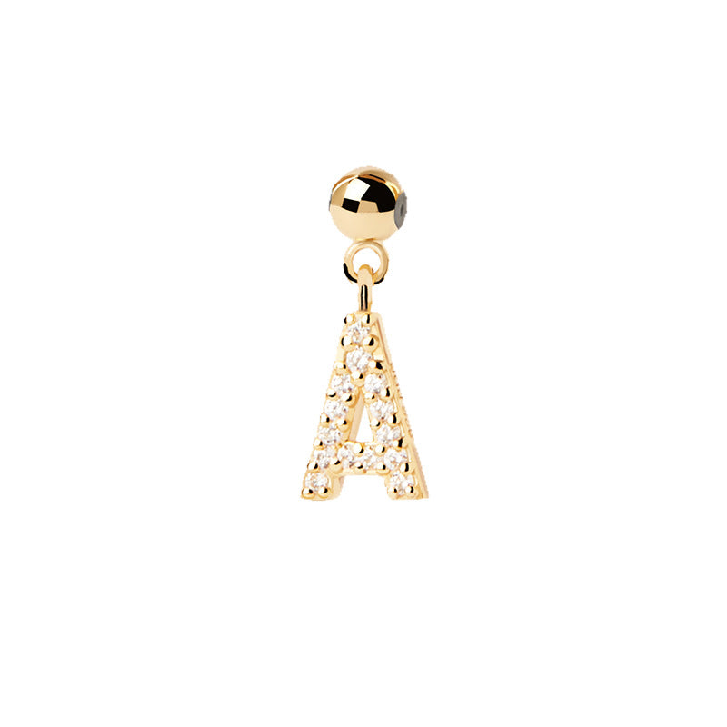 Letter full diamond DIY necklace clavicle chain - MERGE.DAY.1.FREESTYLE
