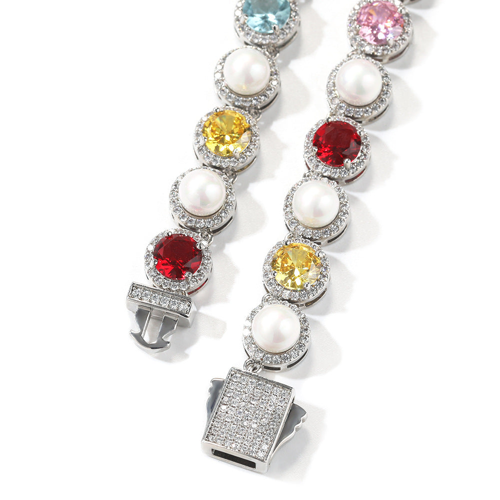 Creative multicolored pearl necklace - MERGE.DAY.1.FREESTYLE