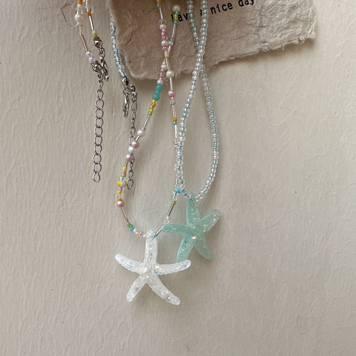 starfish necklace fresh dopamine color necklace - MERGE.DAY.1.FREESTYLE