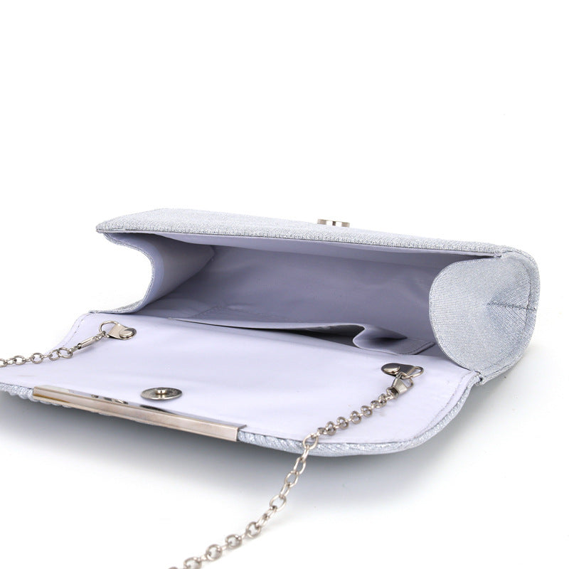 Pleated high sewing round bottom hand-held evening bag - MERGE.DAY.1.FREESTYLE