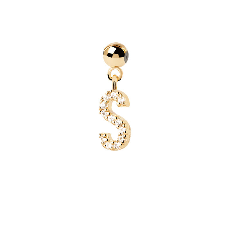 Letter full diamond DIY necklace clavicle chain - MERGE.DAY.1.FREESTYLE