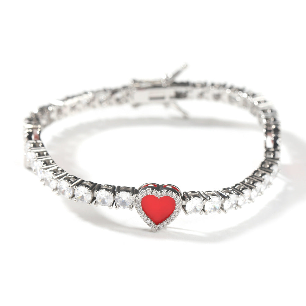 Colorful love tennis chain high-end zircon necklace bracelet - MERGE.DAY.1.FREESTYLE