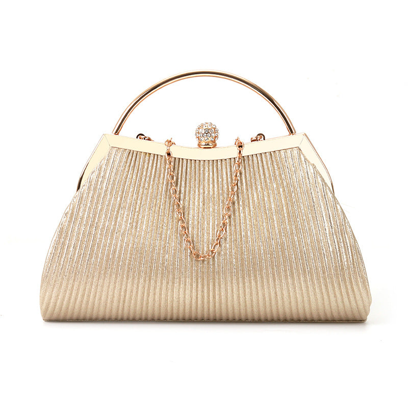 folded metal diamond-studded handbag wedding clutch bag - MERGE.DAY.1.FREESTYLE