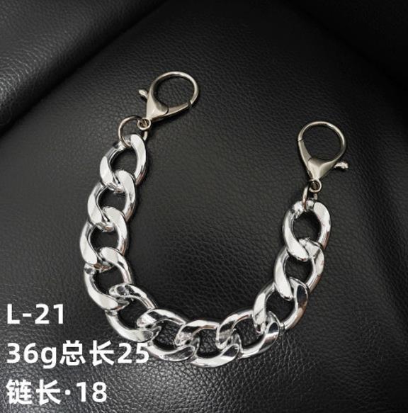 Hole shoe chain cool punk dark multi-layer shoe buckle rivet pearl shoe chain - MERGE.DAY.1.FREESTYLE