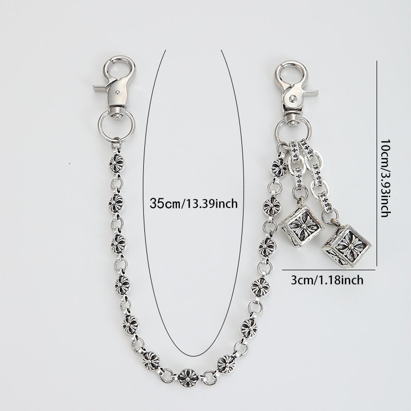 Retro cross flower ball bag chain - MERGE.DAY.1.FREESTYLE