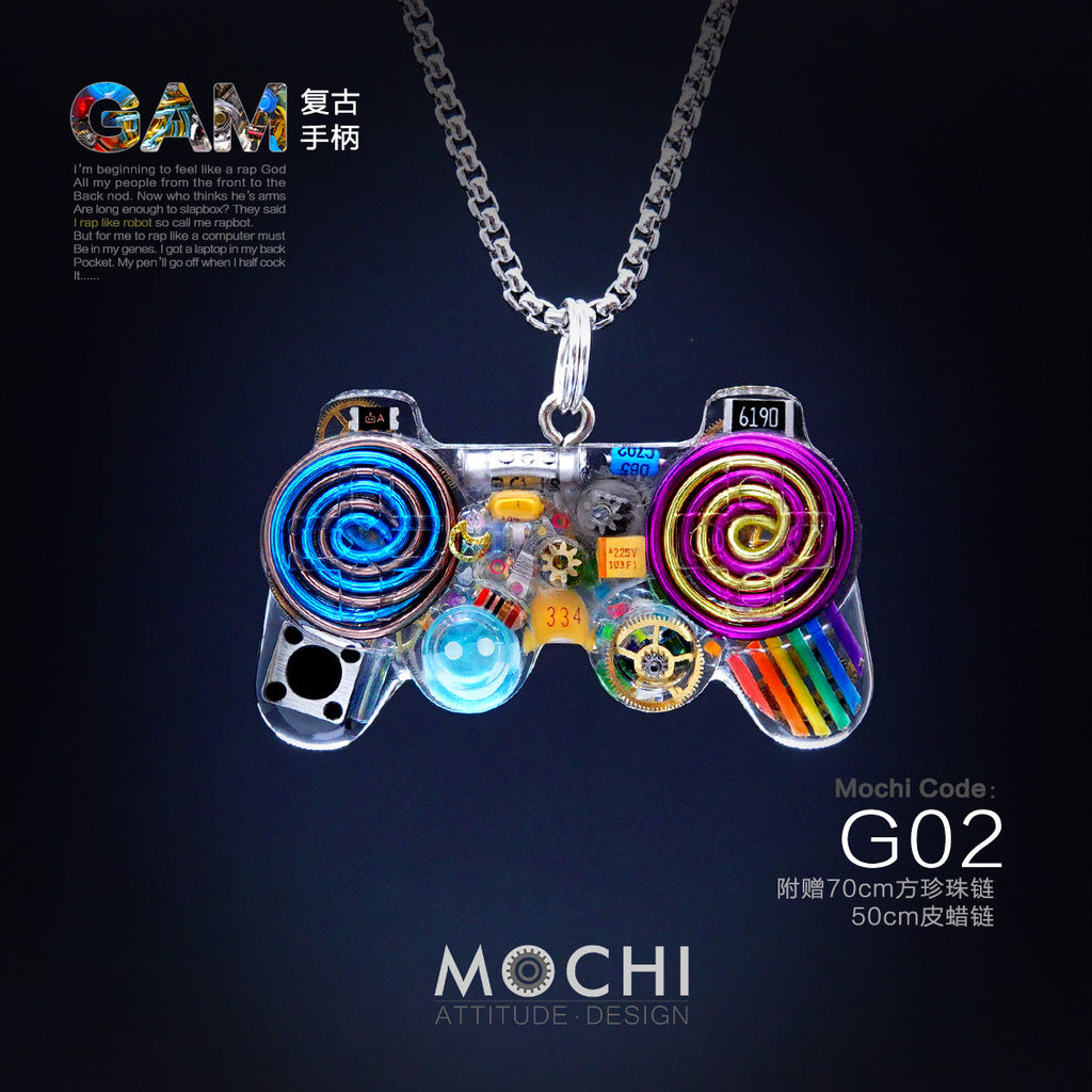 Original Cyberpunk Retro Industrial Wind Necklace Hip Hop Gamepad Pendant - MERGE.DAY.1.FREESTYLE