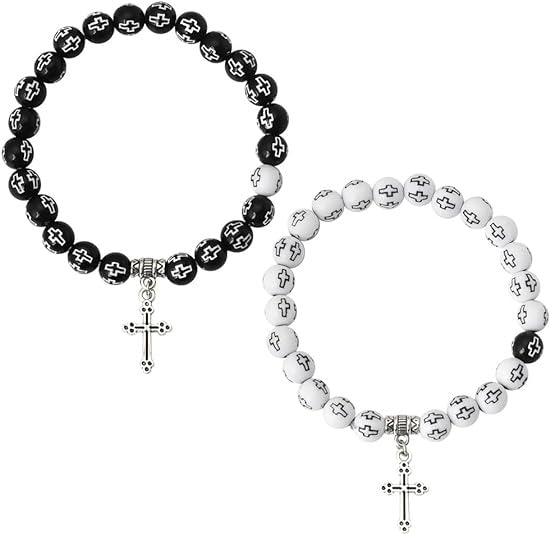 Couple colorful rosary bracelets - MERGE.DAY.1.FREESTYLE