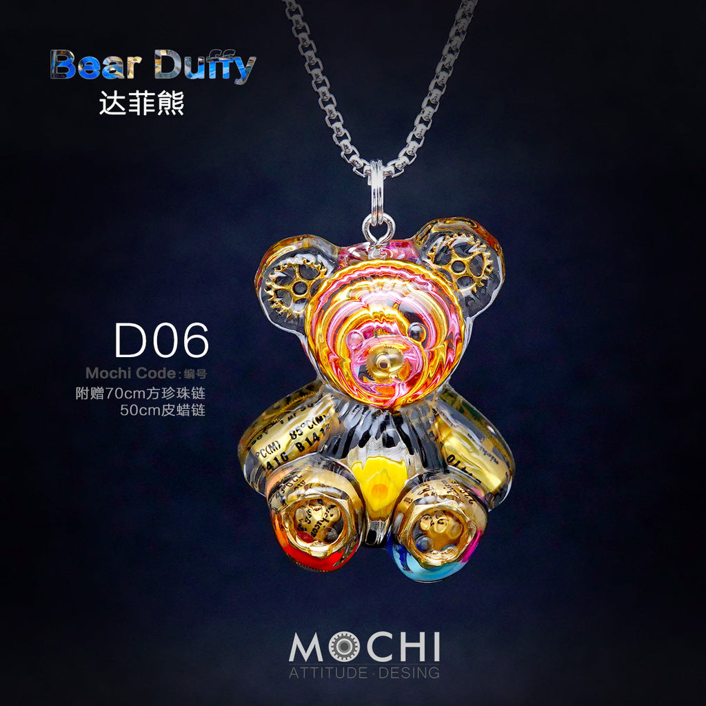 Creative Cyberpunk Duffy Bear Couple Necklace Sweatshirt Pendant - MERGE.DAY.1.FREESTYLE