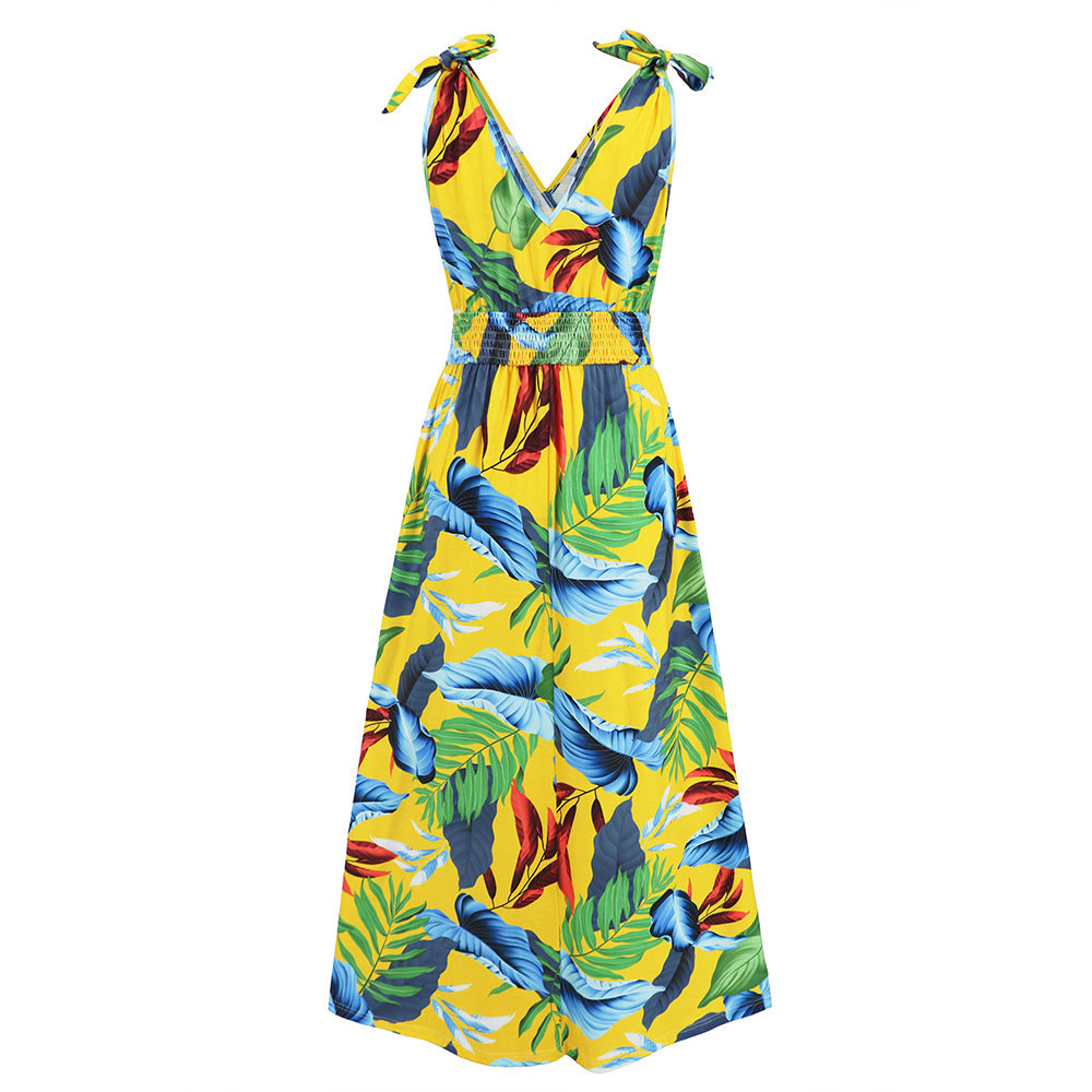 Hawaiian Beach Dress Summer Print Long Skirt Women's Dress - MERGE.DAY.1.FREESTYLE