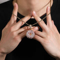 Hip Hop Colorful Zircon Donut Full Diamond Pendant - MERGE.DAY.1.FREESTYLE