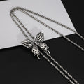 Retro diamond butterfly necklace - MERGE.DAY.1.FREESTYLE
