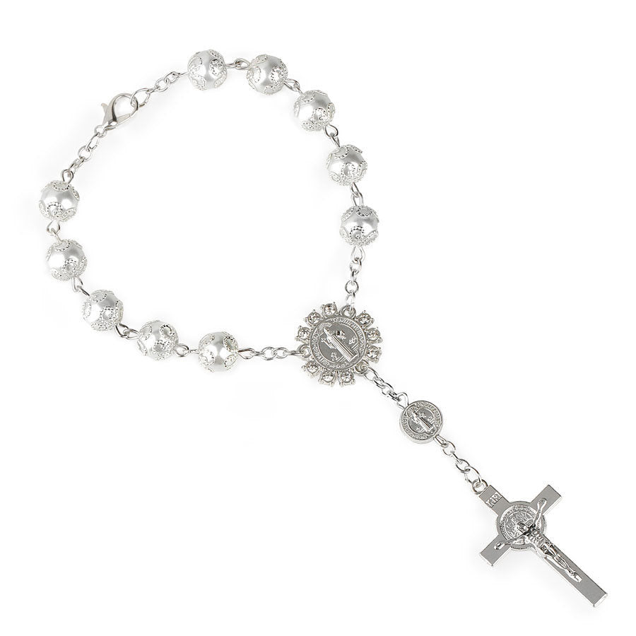 rosary bracelet lace glass imitation pearl - MERGE.DAY.1.FREESTYLE