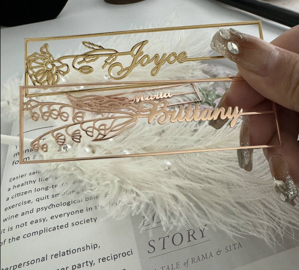 customized birthday flower name bookmark - MERGE.DAY.1.FREESTYLE