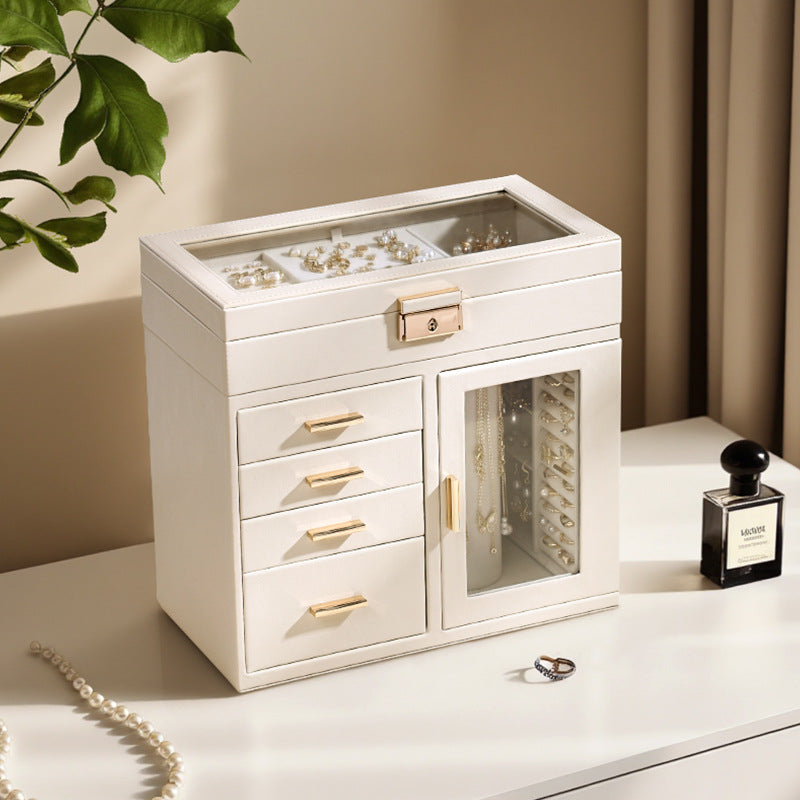 Transparent window leather jewelry armoire - MERGE.DAY.1.FREESTYLE