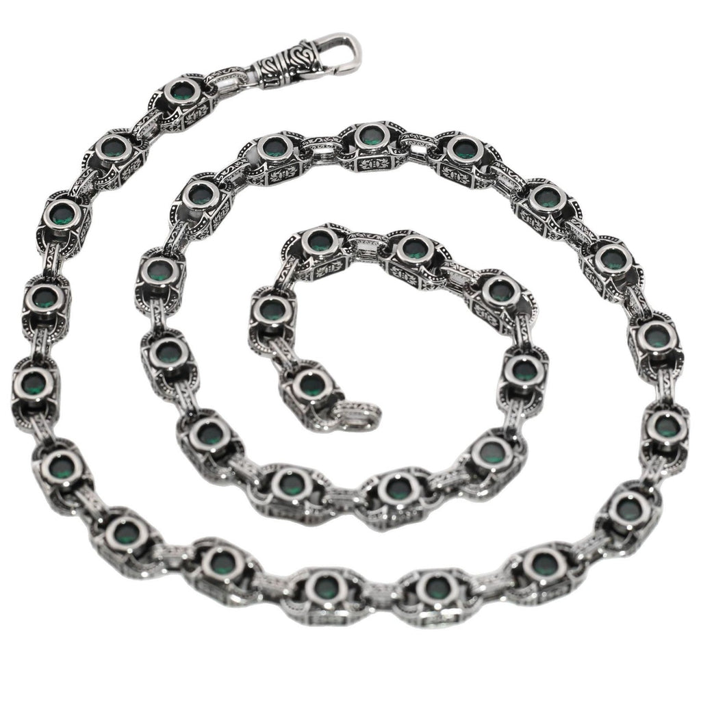 Aragogaceous pattern sapphire necklace for couples - MERGE.DAY.1.FREESTYLE