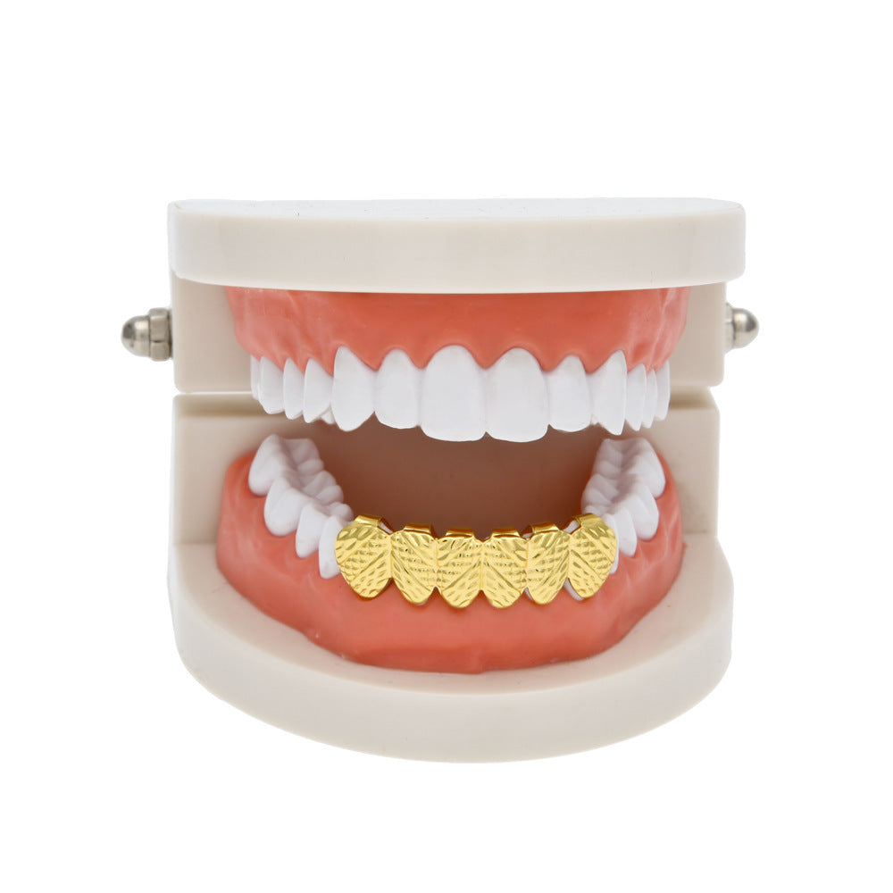 Hip-hop polished braces with gold electroplating - MERGE.DAY.1.FREESTYLE