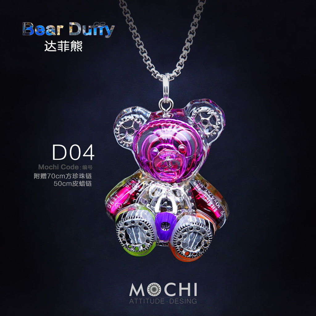 Creative Cyberpunk Duffy Bear Couple Necklace Sweatshirt Pendant - MERGE.DAY.1.FREESTYLE